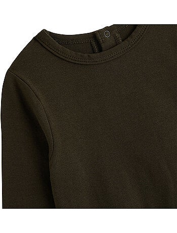 Ensemble salopette bébé en molleton et t-shirt Ginkgo