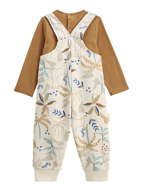Ensemble salopette bébé en molleton et t-shirt Lamascotte - Kiabi