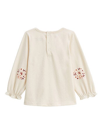 Ensemble salopette bébé en molleton et t-shirt Manouk