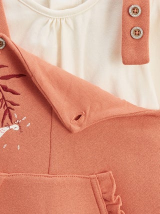 Sweat-shirt à capuche enfant en molleton Maia - Ecru - - 14.69