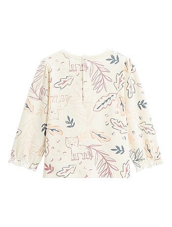 Ensemble salopette bébé en molleton et t-shirt matcha