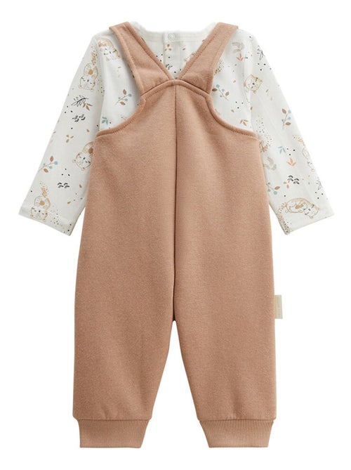 Ensemble salopette bébé en molleton et t-shirt Mini Loutre - Kiabi