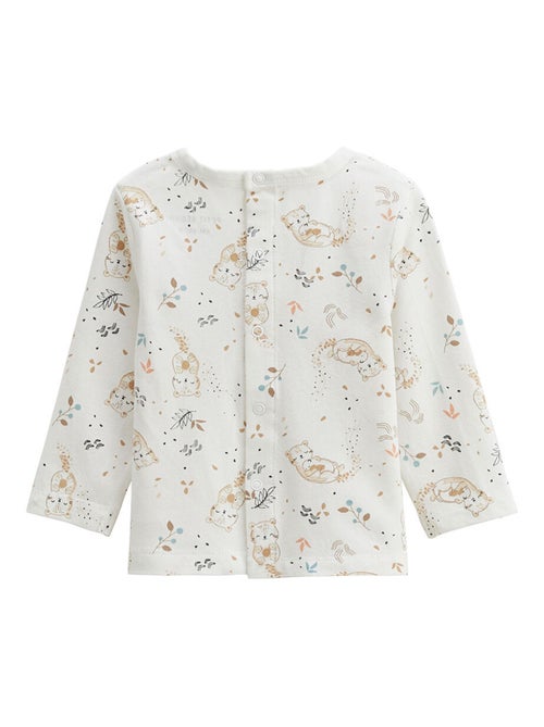 Ensemble salopette bébé en molleton et t-shirt Mini Loutre - Kiabi