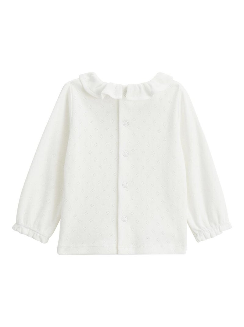 Ensemble salopette bébé en molleton et t-shirt Miss Chatchatchat Rose - Kiabi