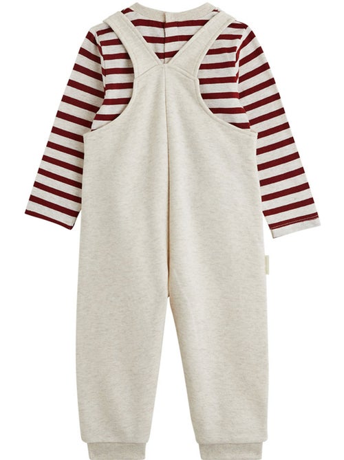 Ensemble salopette bébé en molleton et t-shirt pistache - Kiabi Ensemble salopette bébé en molleton et t-shirt pistache - Kiabi