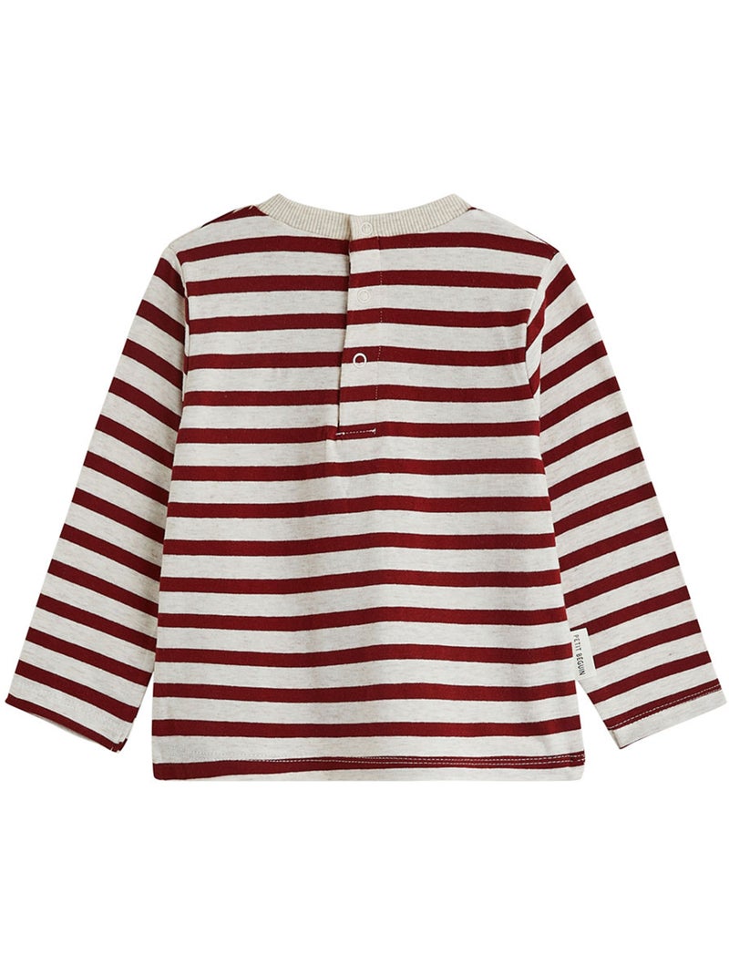 Ensemble salopette bébé en molleton et t-shirt pistache Beige - Kiabi