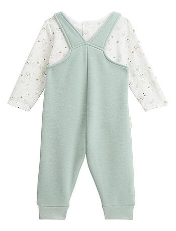 Ensemble salopette bébé en molleton ultra chaud et t-shirt Kenya