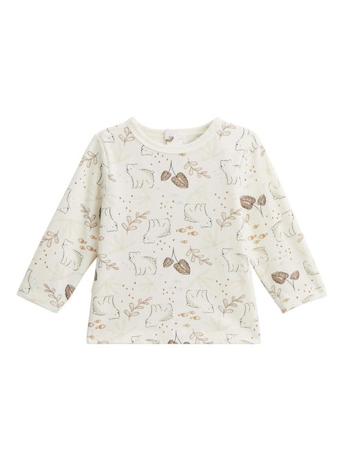 Ensemble salopette bébé en sherpa et t-shirt Câlins - Kiabi
