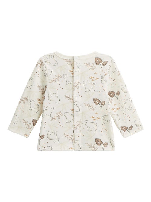 Ensemble salopette bébé en sherpa et t-shirt Câlins - Kiabi