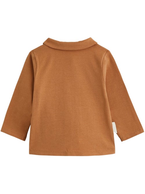 Ensemble salopette bébé en sherpa et t-shirt caramel - Kiabi Ensemble salopette bébé en sherpa et t-shirt caramel - Kiabi