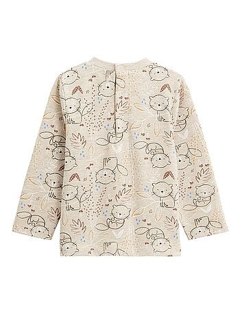 Ensemble salopette bébé en sherpa et t-shirt Cracotte