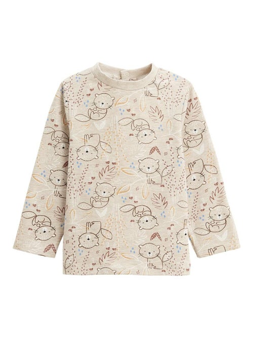 Ensemble salopette bébé en sherpa et t-shirt Cracotte - Kiabi