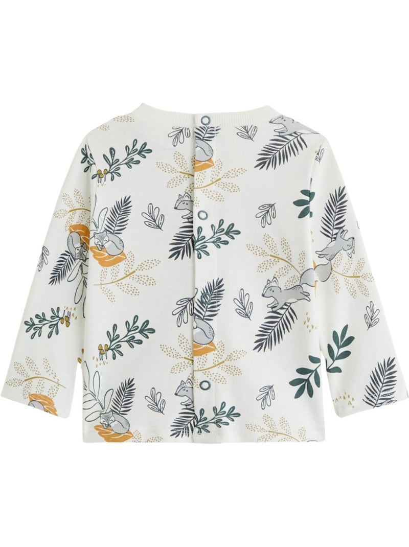 Ensemble salopette bébé en velours côtelé et t-shirt Elliott Vert - Kiabi