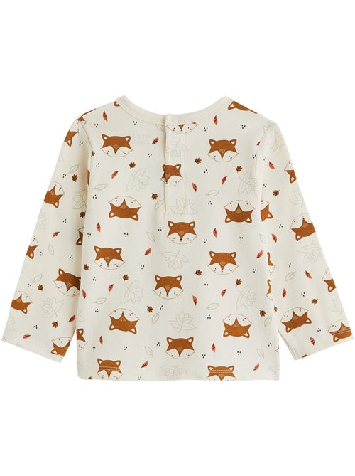 Ensemble salopette bébé en velours côtelé et t-shirt ginkgo - Kiabi