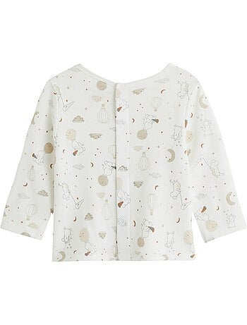 Ensemble salopette bébé en velours et t-shirt Eliah