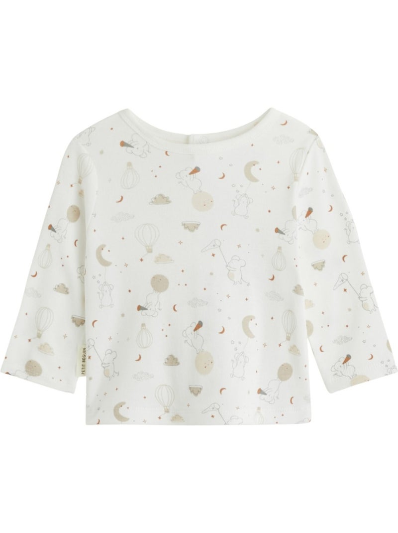 Ensemble salopette bébé en velours et t-shirt Eliah Marron - Kiabi