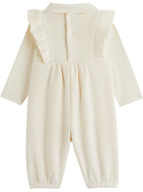 Ensemble salopette bébé en velours et t-shirt neige - Kiabi Ensemble salopette bébé en velours et t-shirt neige - Kiabi