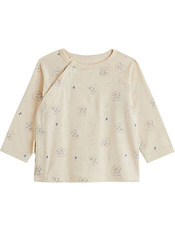 Ensemble salopette bébé en velours et t-shirt voix lactée