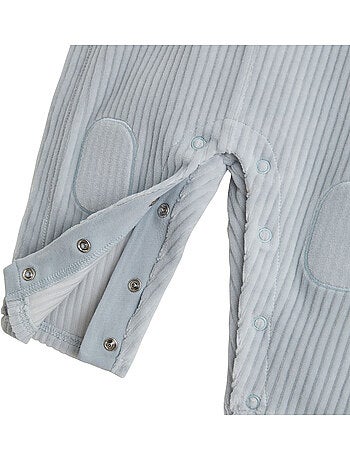 Ensemble salopette bébé en velours et t-shirt voix lactée