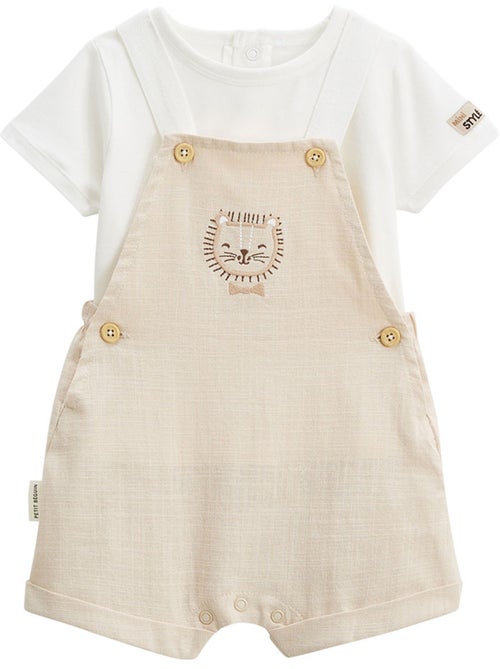 Ensemble salopette bébé et t-shirt Auguste - Kiabi