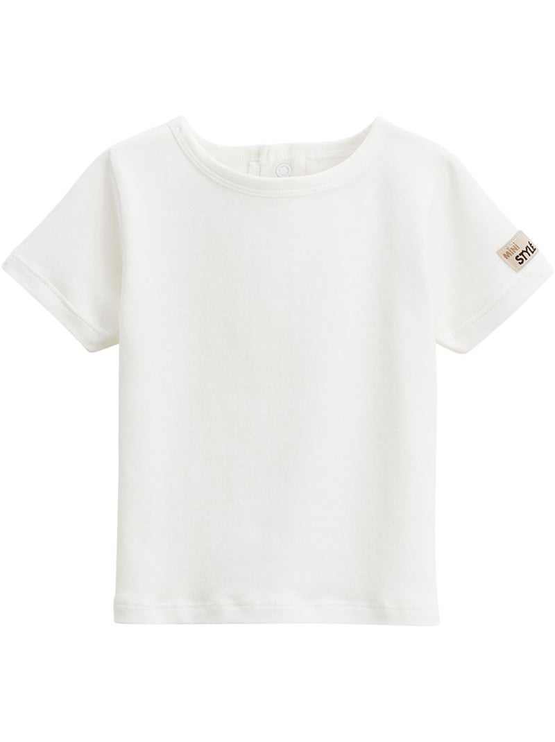 Ensemble salopette bébé et t-shirt Auguste Beige sable - Kiabi