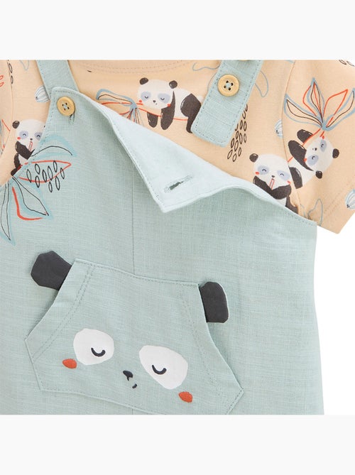Ensemble salopette bébé et t-shirt Bento - Kiabi