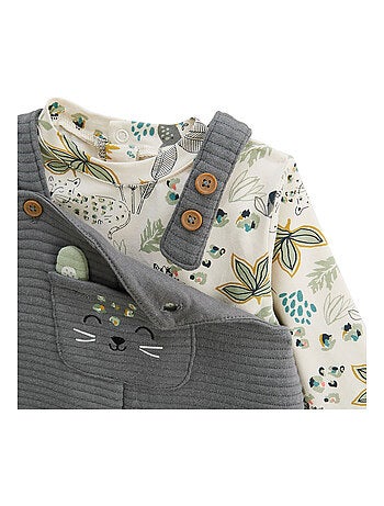 Ensemble salopette bébé et t-shirt boavista