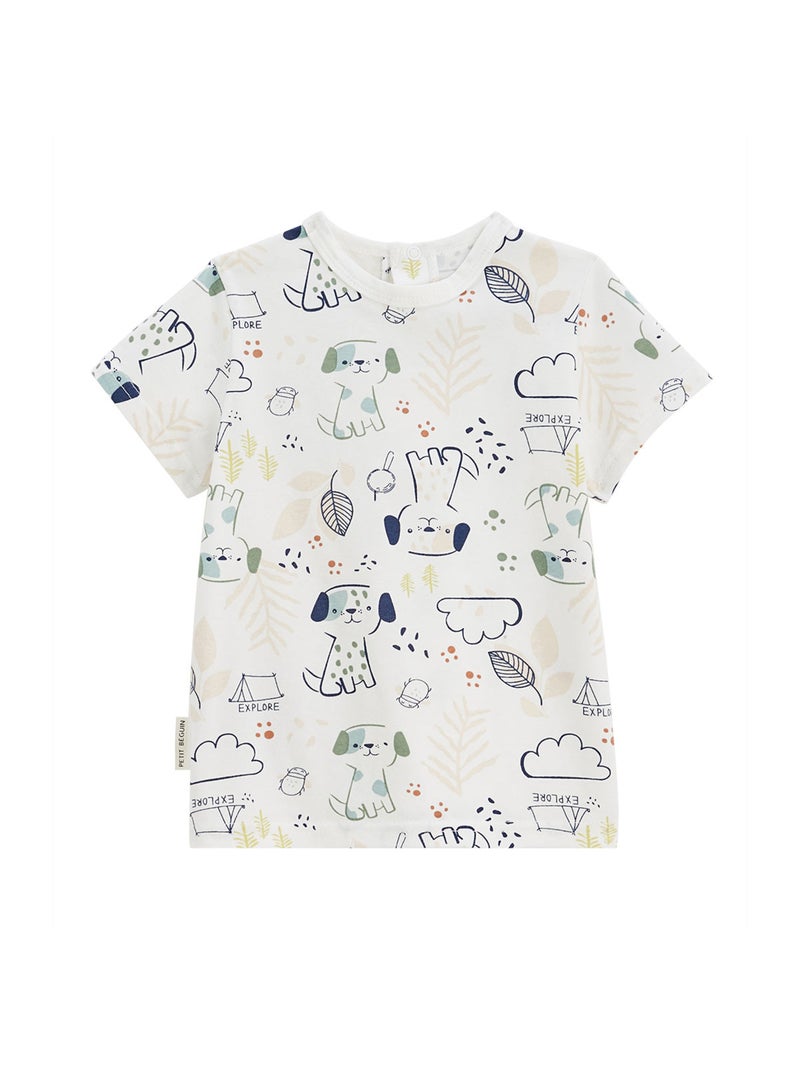 Ensemble salopette bébé et t-shirt Elliot Bleu - Kiabi