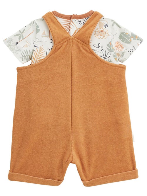 Ensemble salopette bébé et t-shirt en éponge Mio - Kiabi