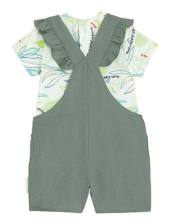 Ensemble salopette bébé et t-shirt Flow