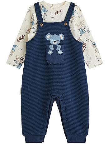 Ensemble salopette bébé et t-shirt mathéo