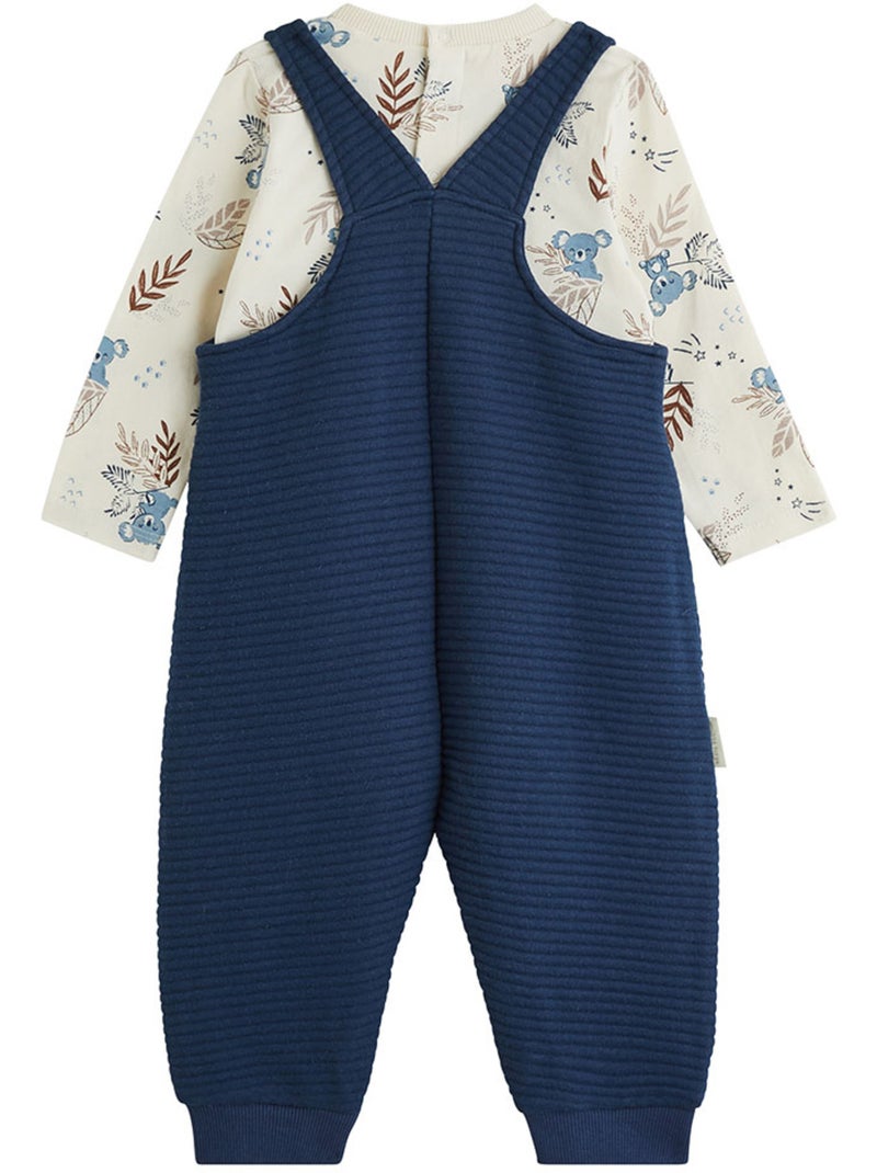 Ensemble salopette bébé et t-shirt mathéo Bleu - Kiabi