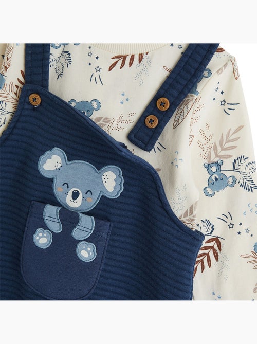 Ensemble salopette bébé et t-shirt mathéo - Kiabi Ensemble salopette bébé et t-shirt mathéo - Kiabi