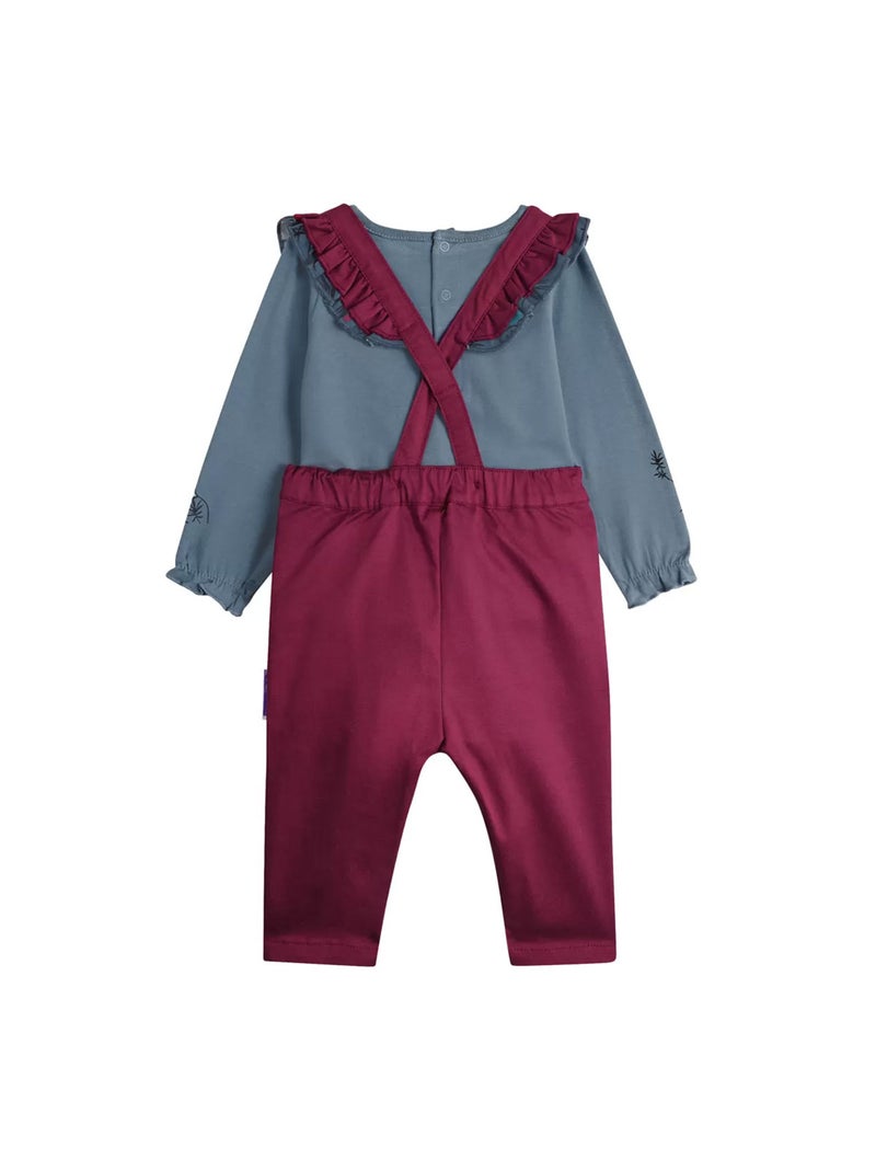 Ensemble salopette bébé et t-shirt Samba Rouge - Kiabi