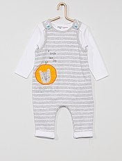 Salopettes Pour Bebe Garcon Gris Kiabi