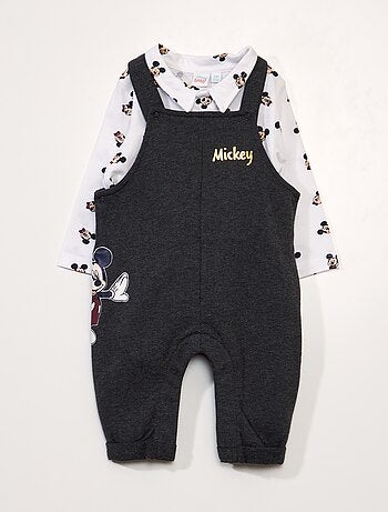 Ensemble salopette + body 'Mickey' 'Disney' - Kiabi