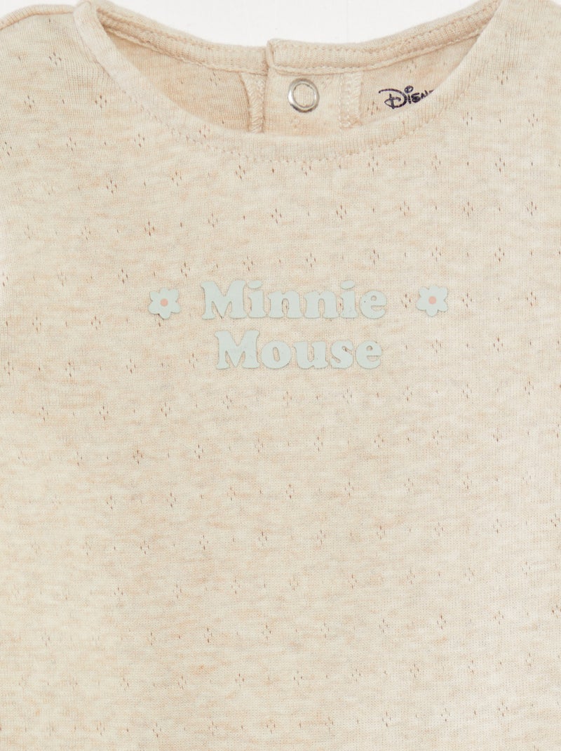 Ensemble salopette + body 'Minnie' 'Disney' - 2 pièces Beige - Kiabi