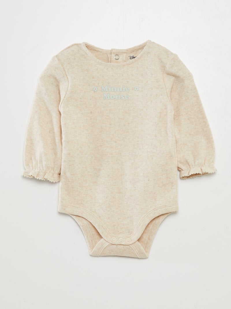 Ensemble salopette + body 'Minnie' 'Disney' - 2 pièces Beige - Kiabi