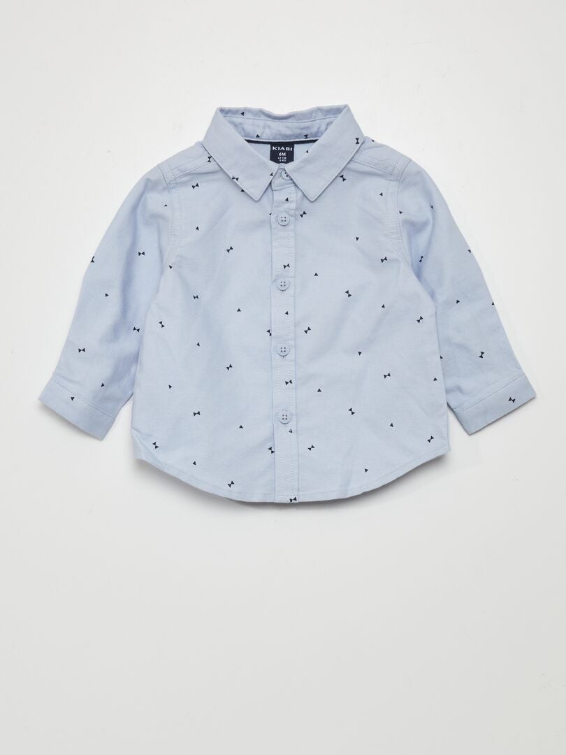 Ensemble salopette + chemise - 2 pi?�ces - Bleu - Kiabi - 18.00�?�