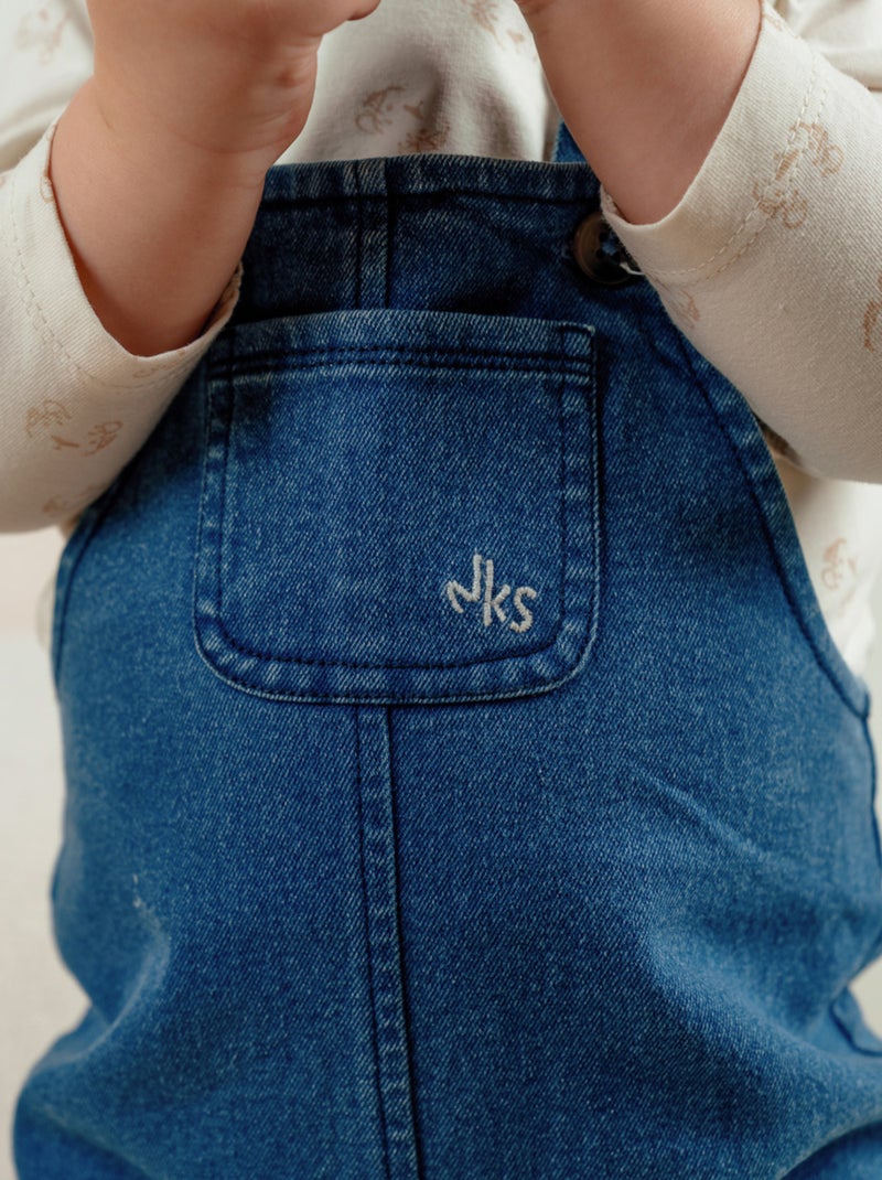 Ensemble salopette denim et t-shirt manches longues imprimé Noukie's ...