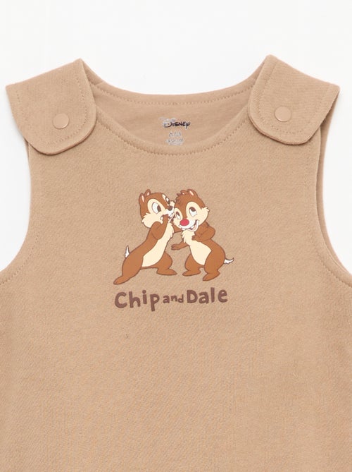 Ensemble salopette dors-bien + body manches longues 'Disney' - Kiabi