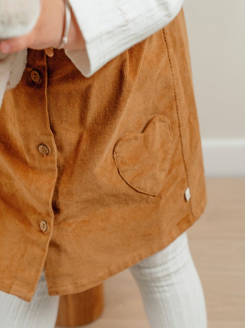 Ensemble salopette en velours et t-shirt en coto Noukie's - Kiabi