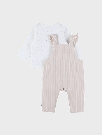 Ensemble salopette et t-shirt en jersey Noukie's