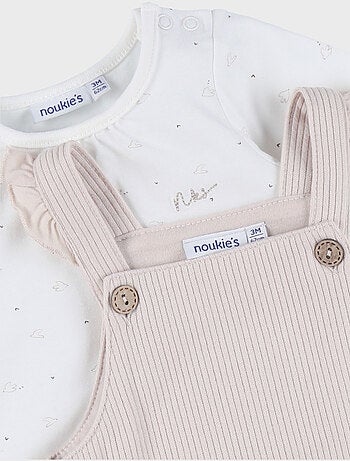 Ensemble salopette et t-shirt en jersey Noukie's