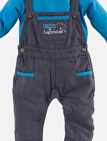 ENSEMBLE SALOPETTE GARCON ANTHRACITE