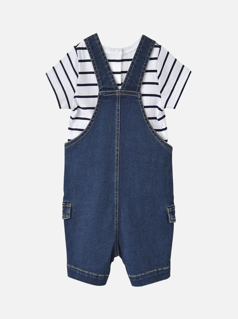 ENSEMBLE SALOPETTE GARÇON JEAN Bleu - Kiabi