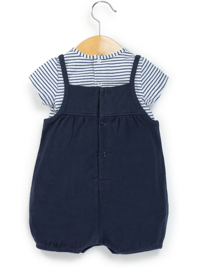 Ensemble salopette + haut - Terre de Marins Bleu Bleu - Kiabi