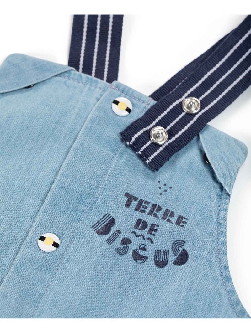 Ensemble salopette + haut - Terre de Marins Bleu Bleu - Kiabi