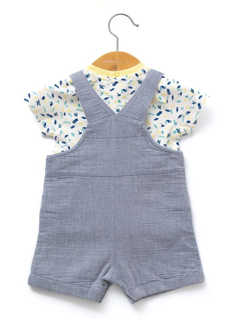 Ensemble salopette + haut - Terre de Marins Bleu Bleu - Kiabi