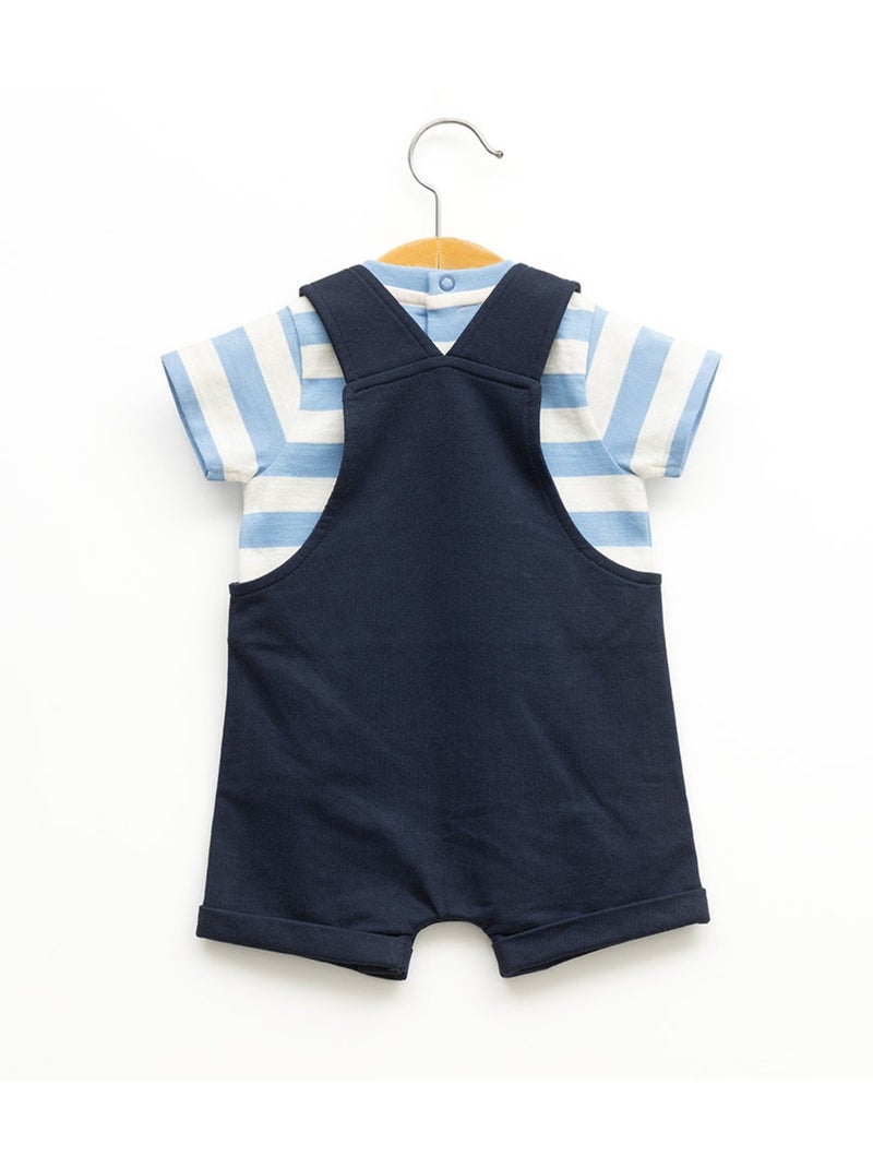 Ensemble salopette + haut - Terre de Marins Bleu Bleu - Kiabi